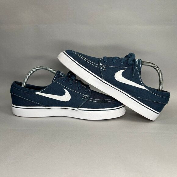 Nike SB Zoom Men's Size 8 Stefan Janoski Blue Canvas Skate Shoes - Picture 8 of 12